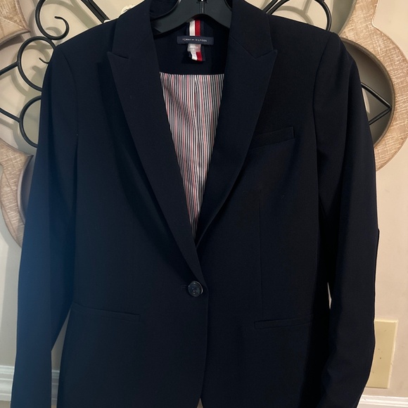 Tommy Hilfiger Women's Blazer with elbow patches - Picture 1 of 5